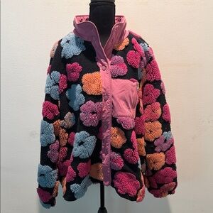 Nasty Gal Multicolor Floral Puffer Jacket